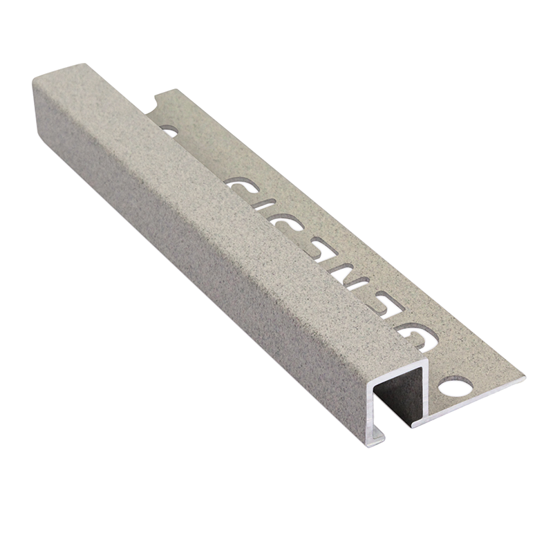 Genesis Textured Granite Square Edge Aluminium Tile Trim TDP 2.5m