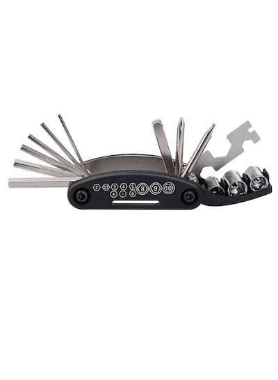 Generic 16-In-1 Portable Multi-Function Bicycle Repair Tool Kit - 9 x 4.3 cm