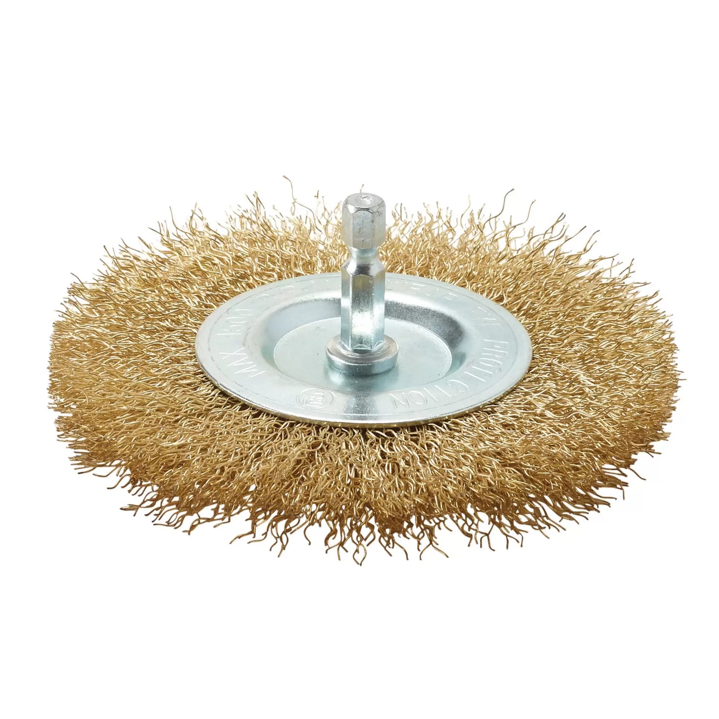 Draper Tools - 41428 - Brassed Steel Crimped Wire Wheel Brush, 100mm