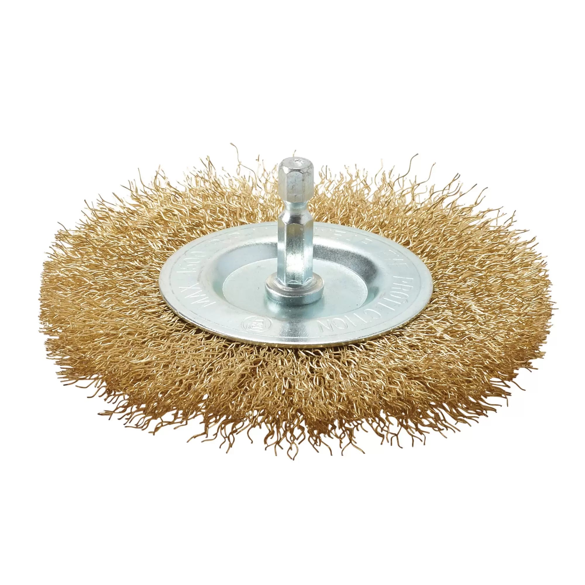 Draper Tools - 41428 - Brassed Steel Crimped Wire Wheel Brush, 100mm