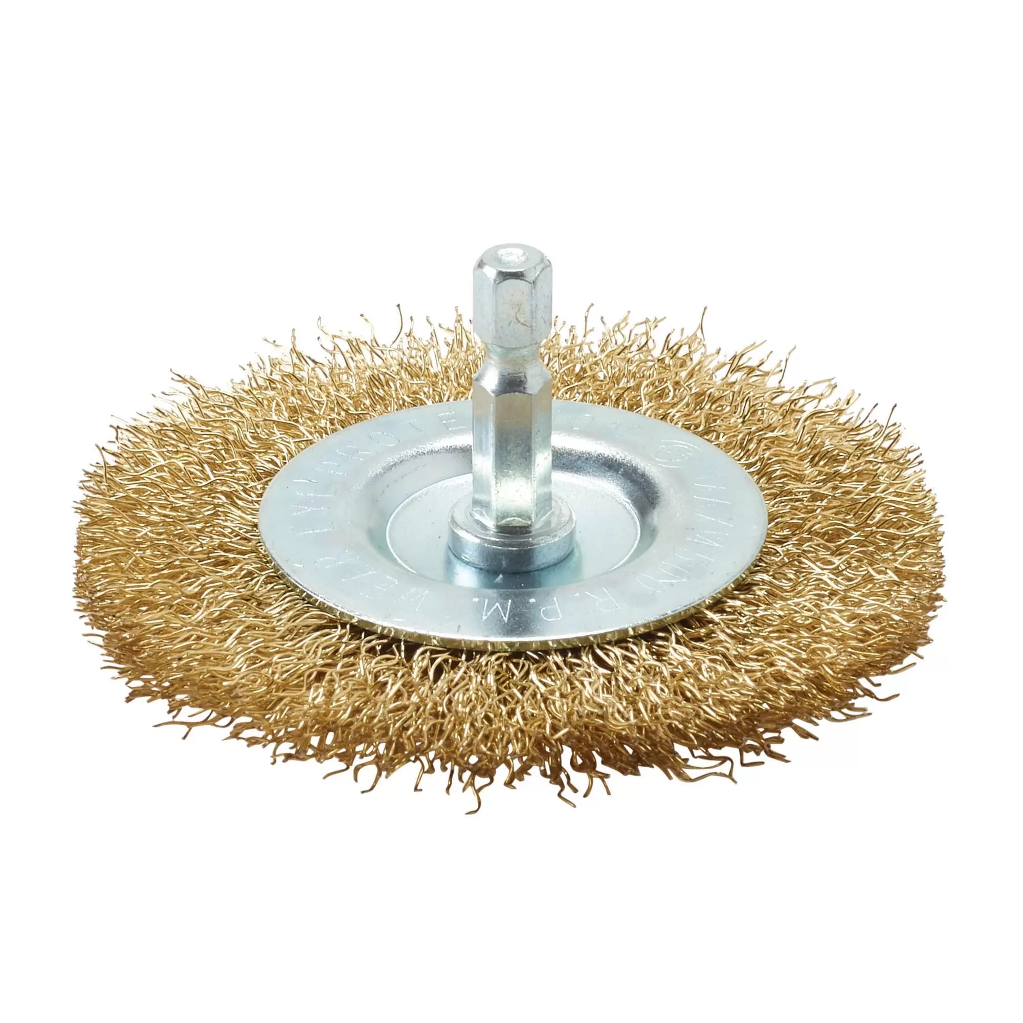 Draper Tools - 41429 - Brassed Steel Crimped Wire Wheel Brush, 75mm