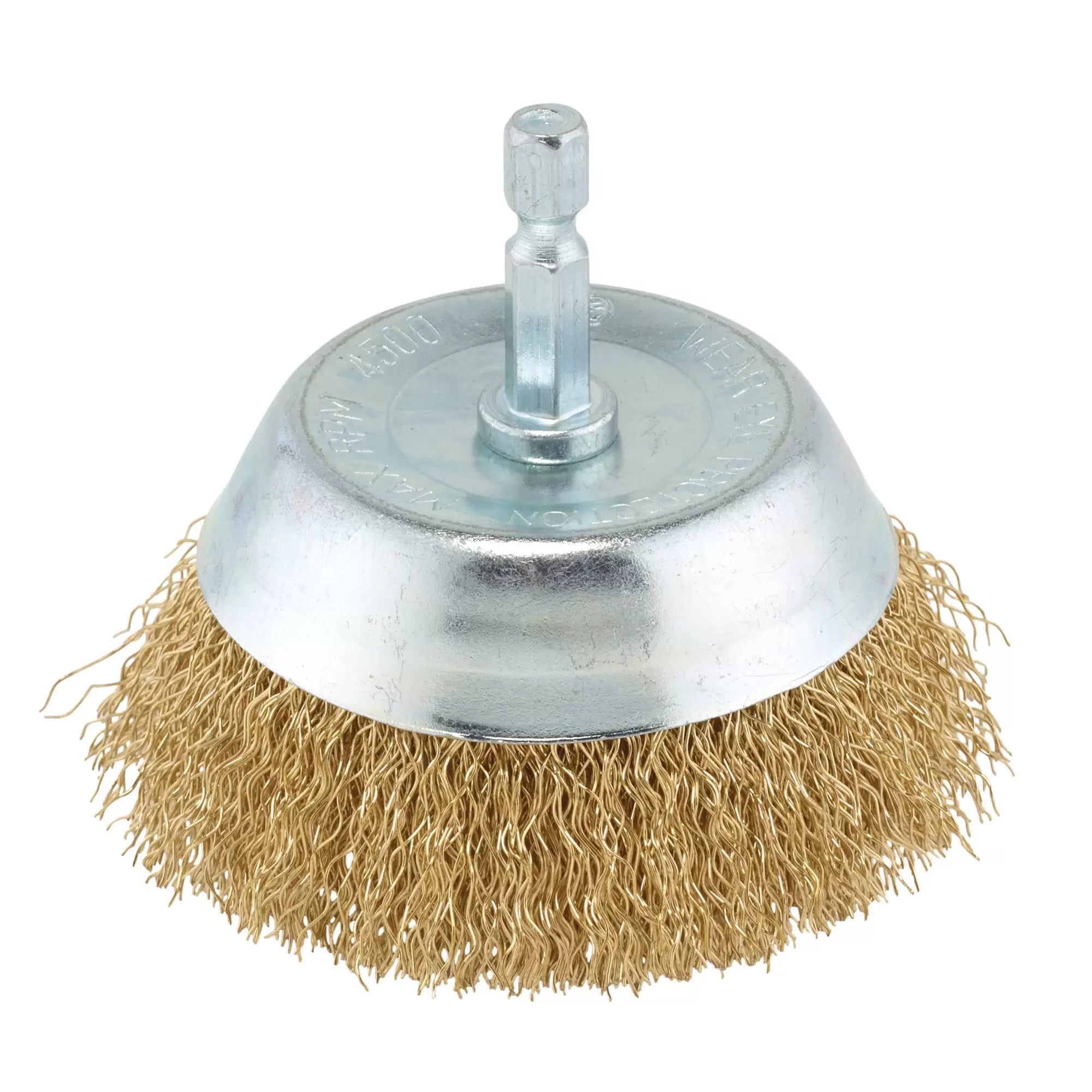 Draper Tools - 41433 - Brassed Steel Crimped Wire Cup Brush, 75mm