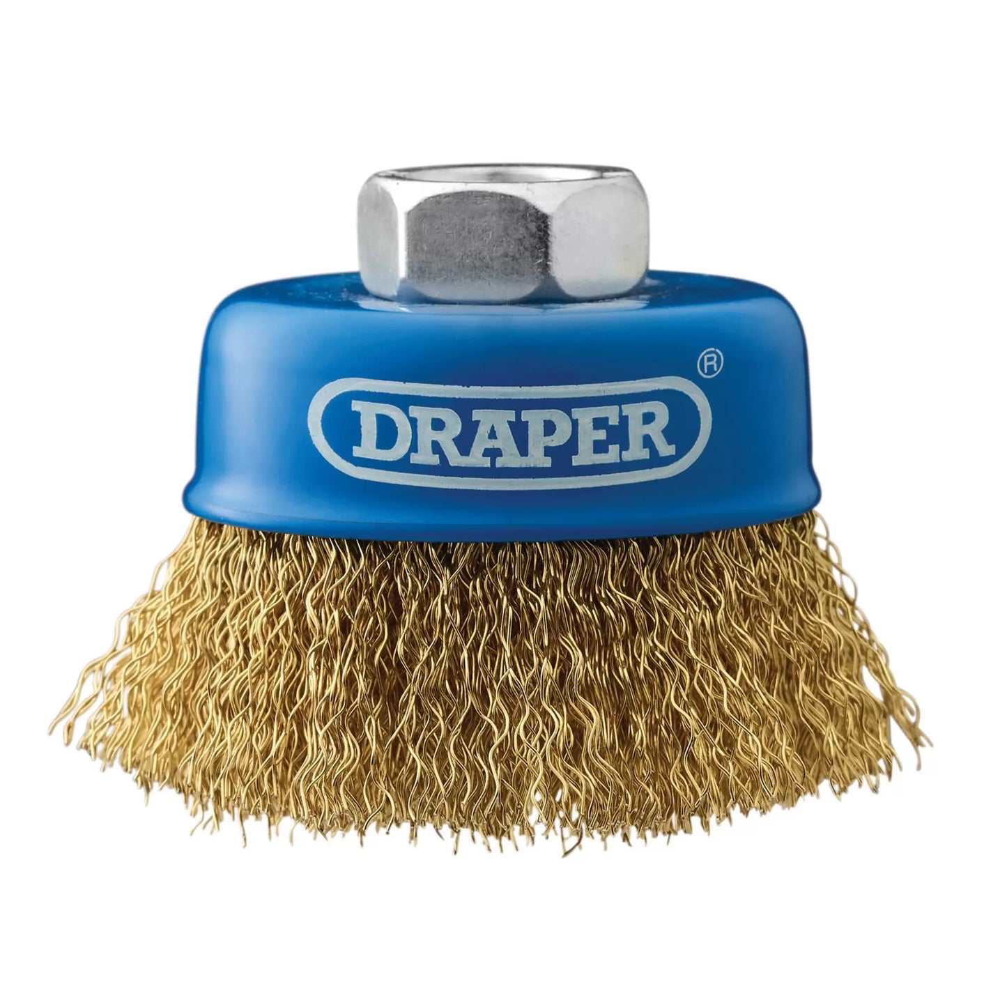 Draper Tools - 41443 - Brassed Steel Crimped Wire Cup Brush, 65mm, M14
