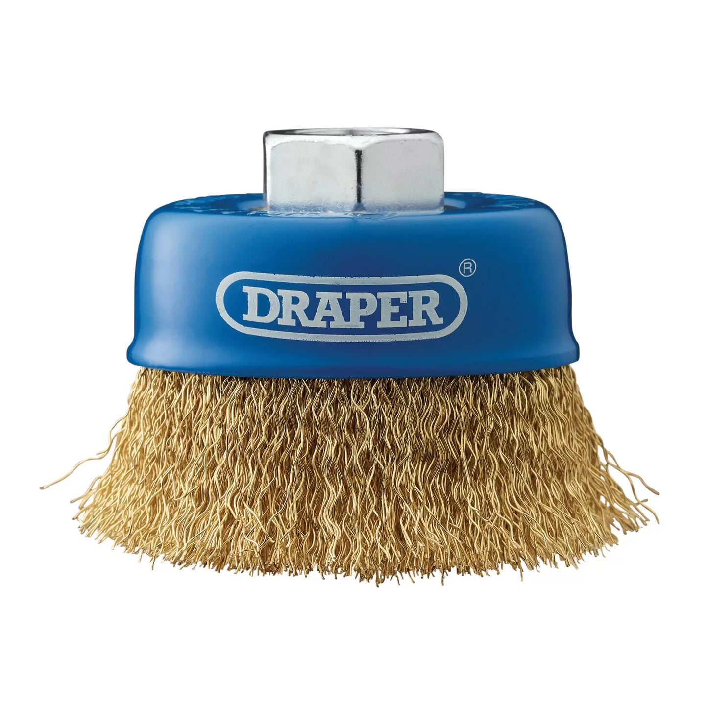 Draper Tools - 41444 - Brassed Steel Crimped Wire Cup Brush, 75mm, M14