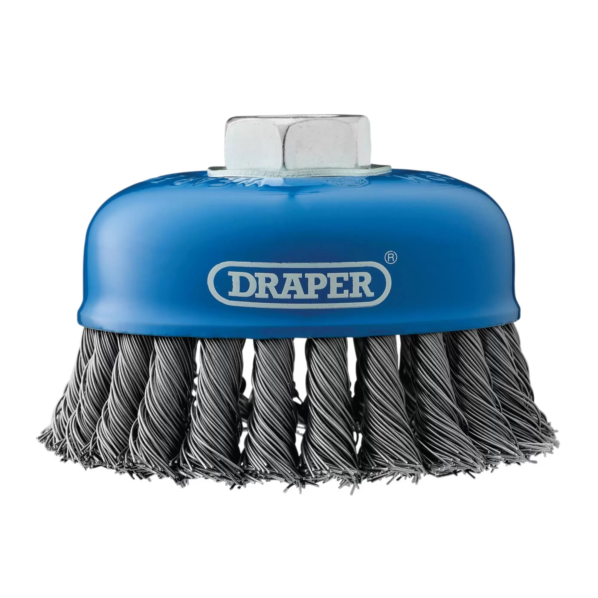 Draper Tools - 41450 - Steel Twist-Knot Wire Cup Brush, 100mm, M14