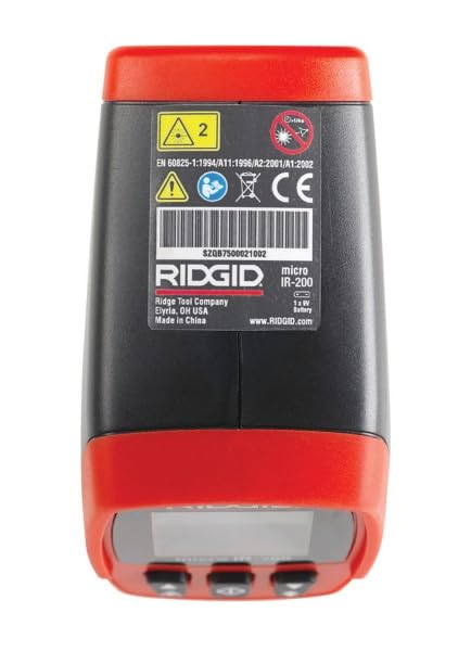 RIDGID micro IR-200 Non-Contact Infrared Digital Thermometer – Model 36798