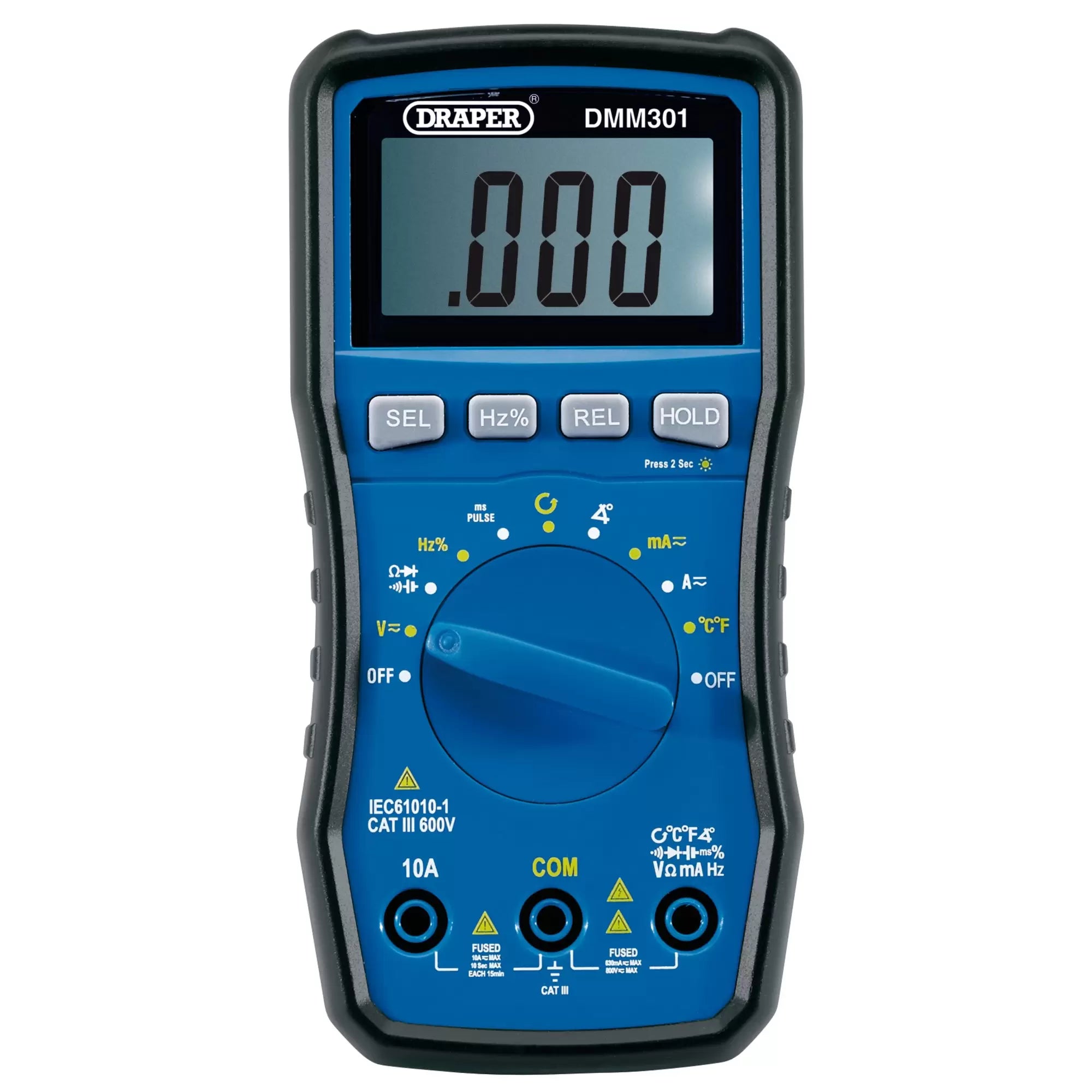 Draper Tools - 41822 - Automotive Digital Multimeter, 1 x Temperature Probe, 1 x Inductive Clamp
