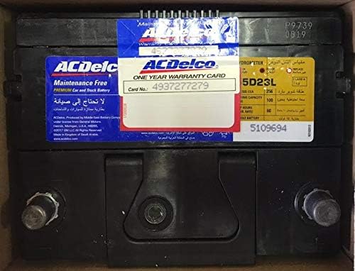 AC Delco Maintenance-Free Car Batteries – All Sizes (12V)