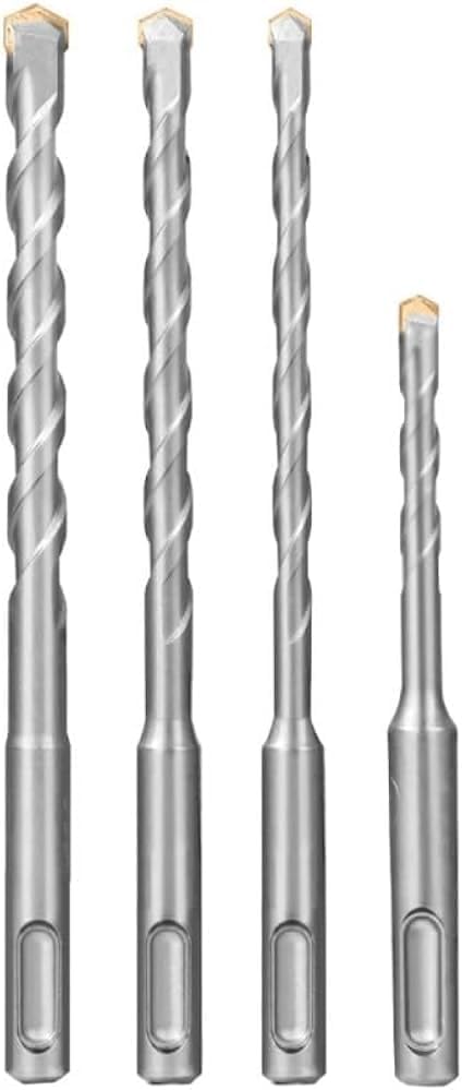 INGCO 4-Piece Masonry Hammer Drill Bit Set for Concrete & Brick – AKDB2055