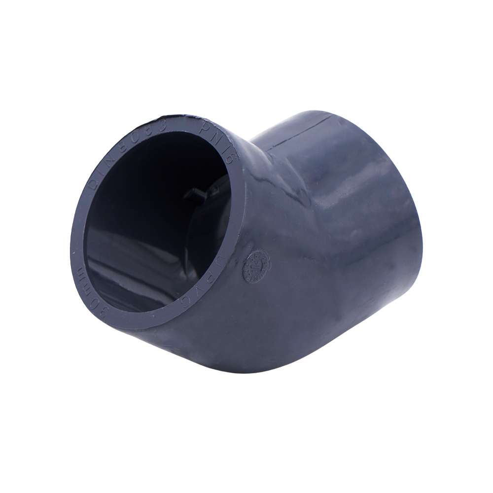 Atlas PVC Elbow 45° 25mm, Solvent-Weld, Gentle Turn, Reduced Turbulence
