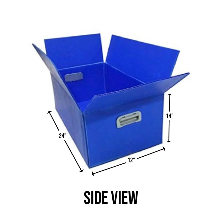 3-Ply PP Corrugated Plastic Packaging Box – Secure Shipping, Moving & Goods Transportation (63 × 32 × 36 cm)