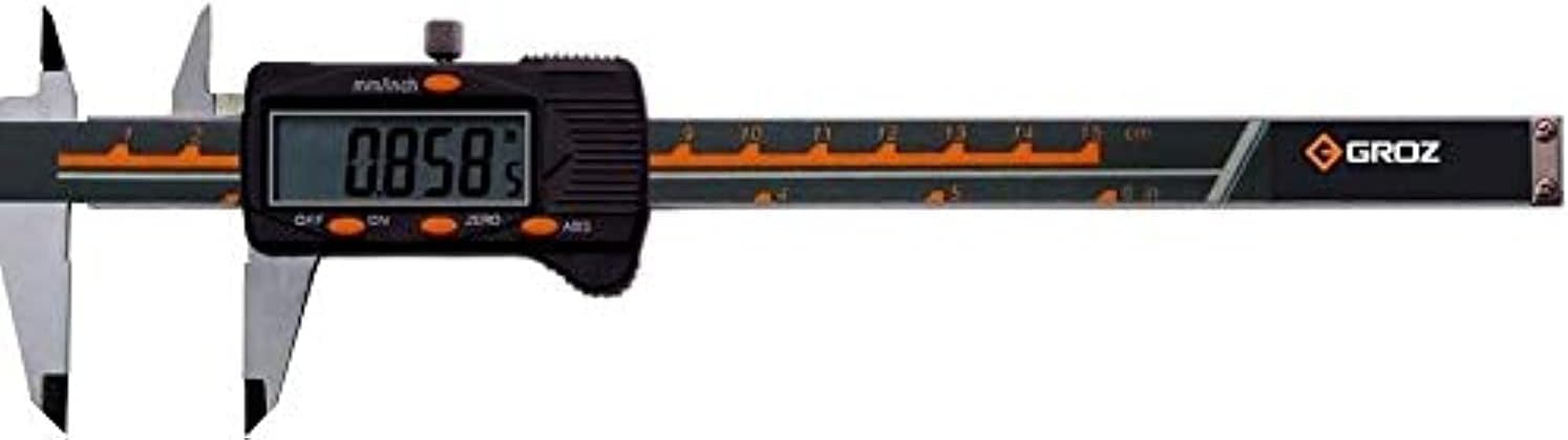 Groz Electronic Digital Caliper – 0–12 Inches (0–300mm)