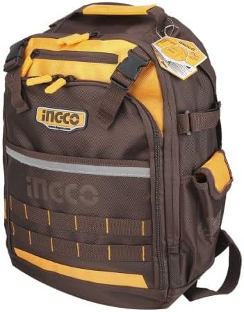 INGCO Professional Tool Backpack – 38x17x46 cm, Durable & Organized – HBP01028
