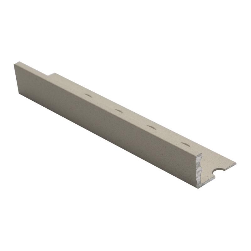 Genesis Textured Sand Stone Straight Edge Aluminium Tile Trim ESA 2.5m