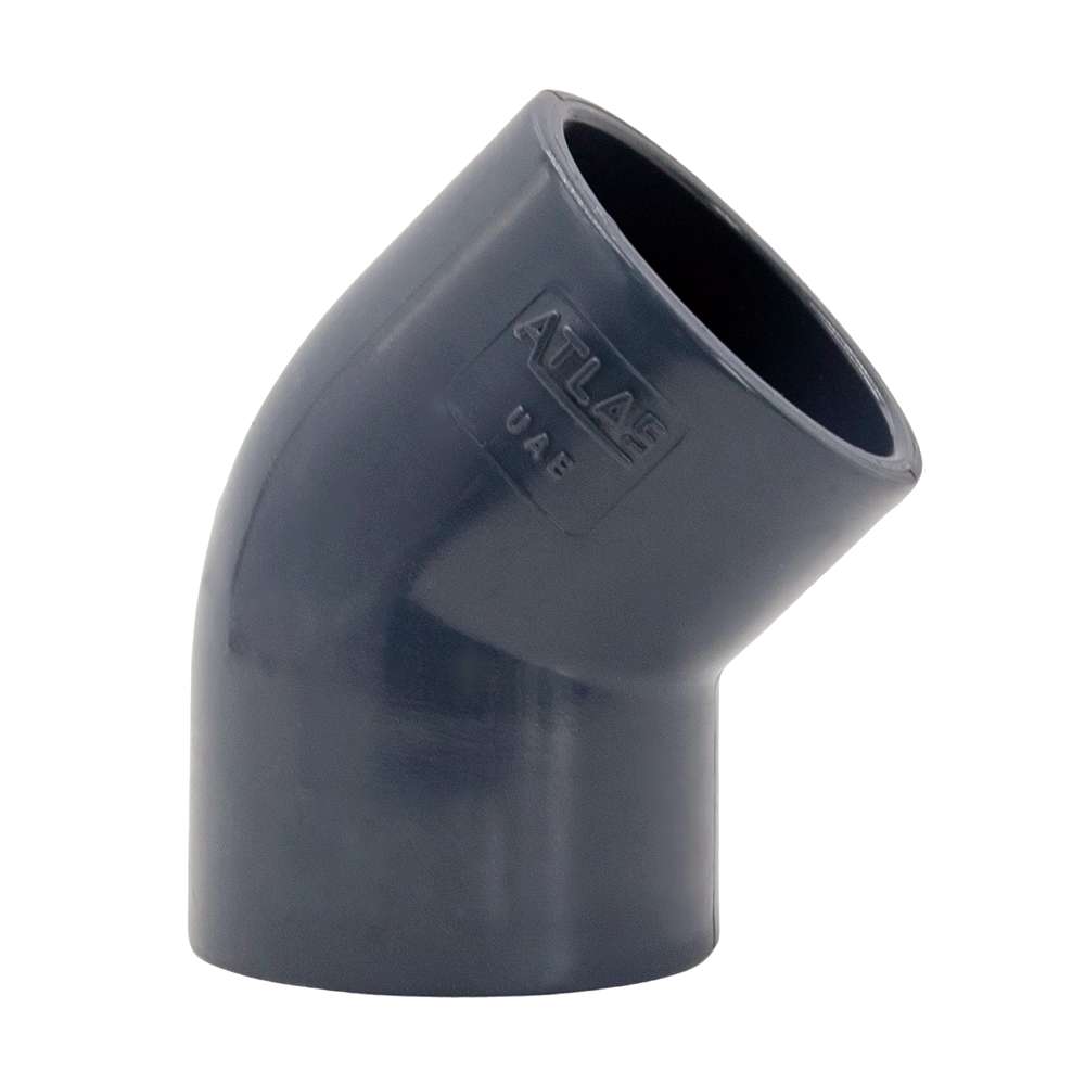 Atlas PVC Elbow 1" – 45° Angled Connector