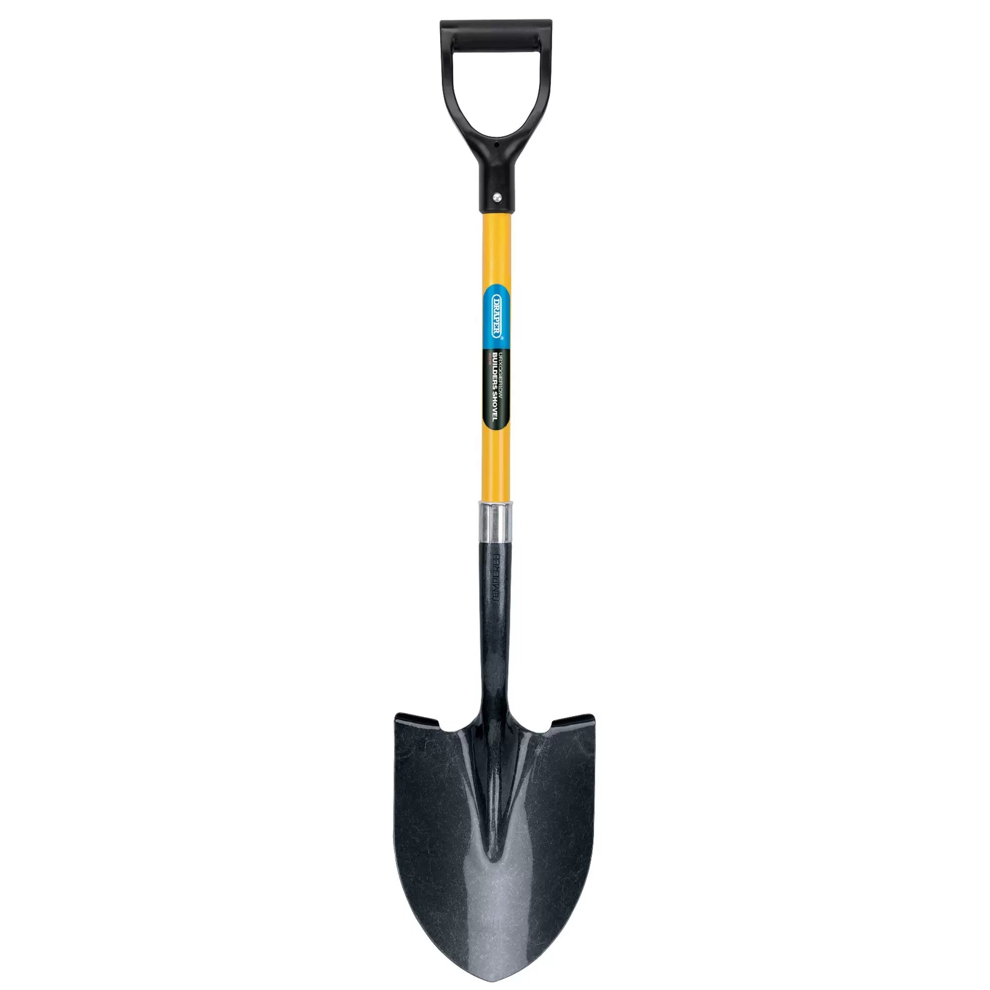 Draper Tools - 43216 - Round Point Builders Shovel with Fibreglass Shaft