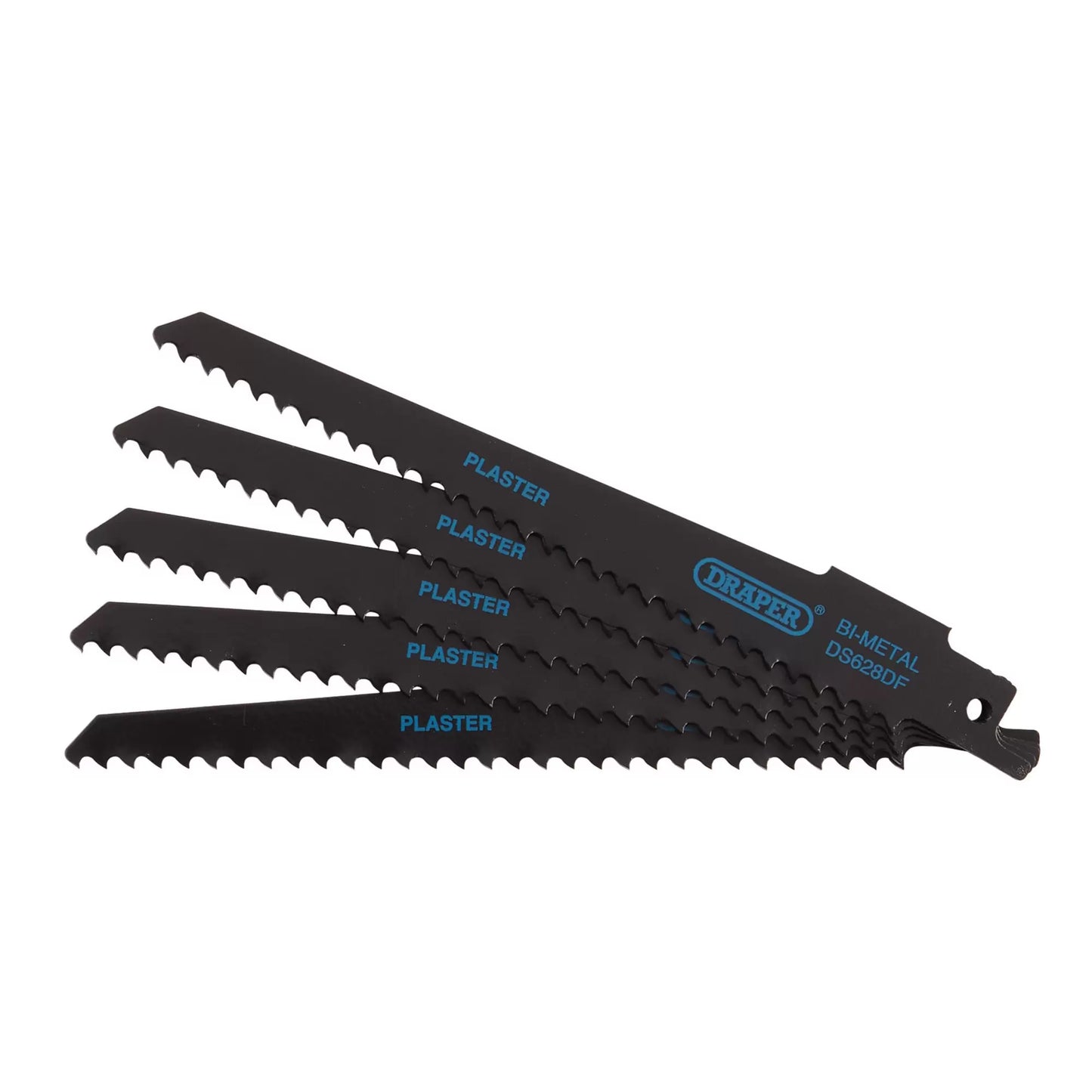 Draper Bi-metal Reciprocating Saw Blades for Plaster Cutting 150mm 6tpi Pack 5