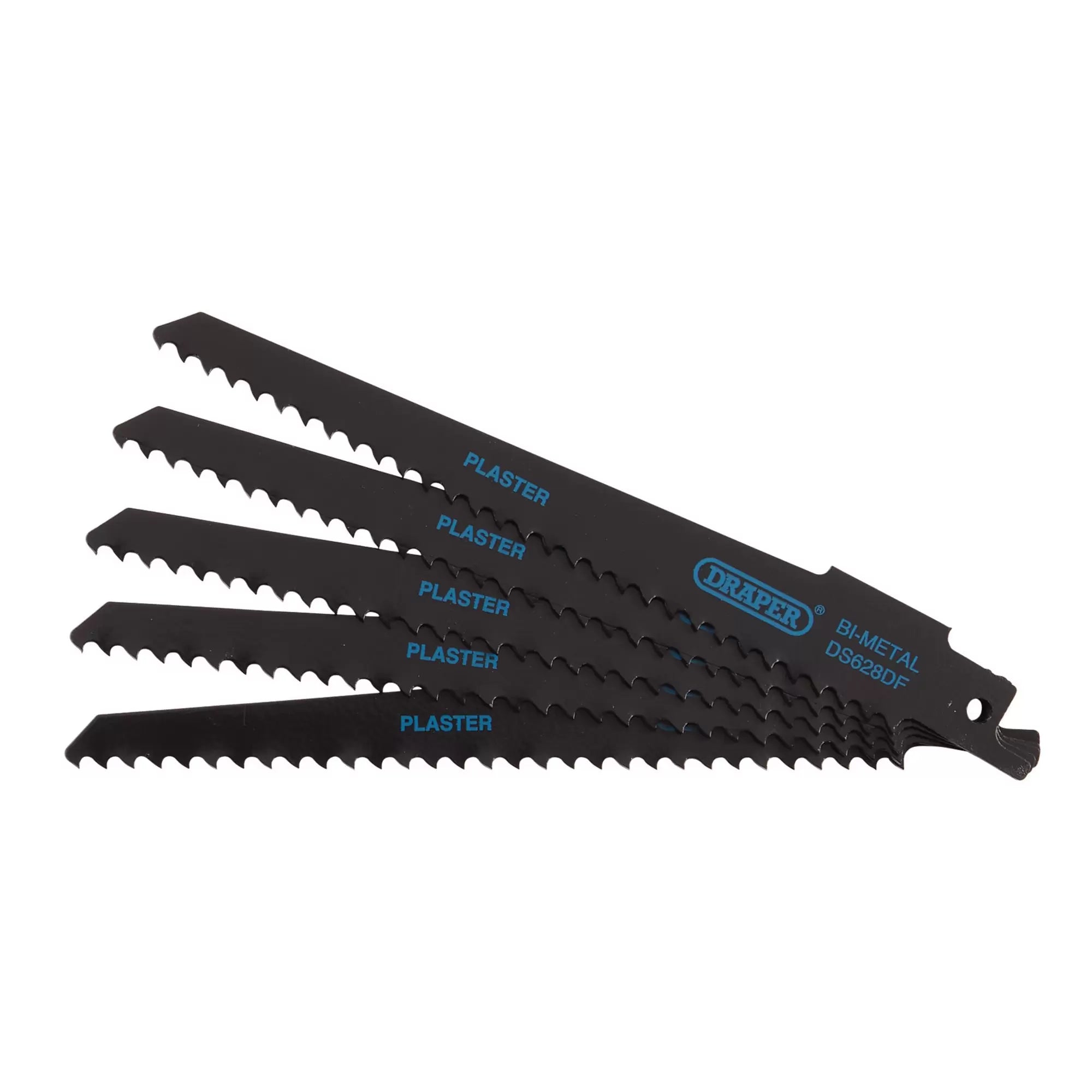 Draper Bi-metal Reciprocating Saw Blades for Plaster Cutting 150mm 6tpi Pack 5