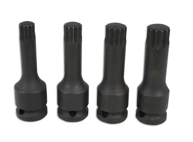 Laser - 4392 - Spline Bit Set 1/2"D 4pc