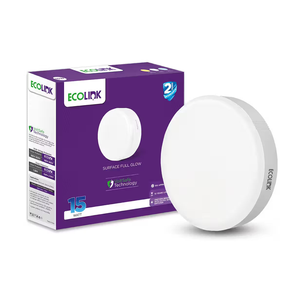 Ecolink D150 17W 865 Surface Mounted Downlight