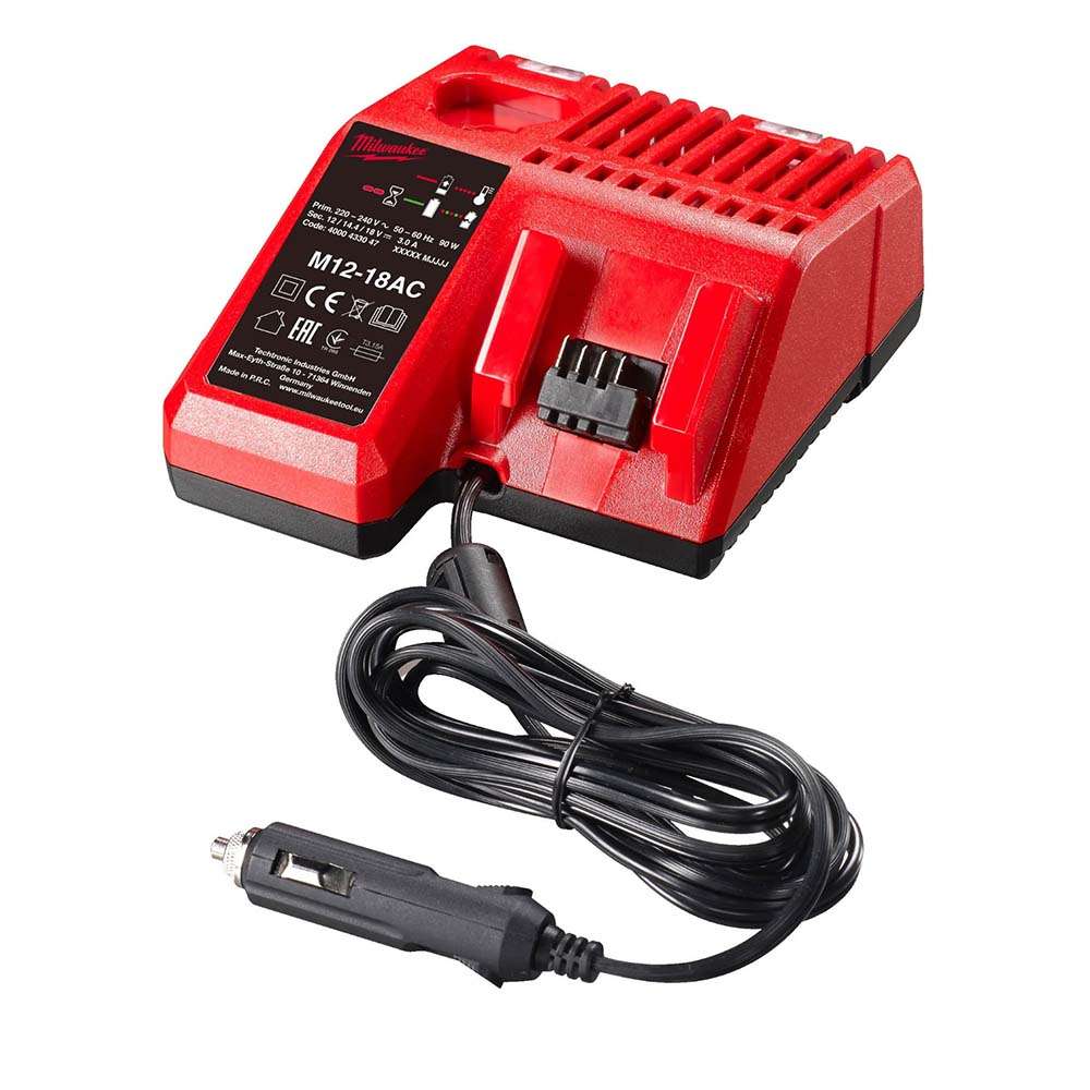 Milwaukee M12‑18AC In‑Car Charger