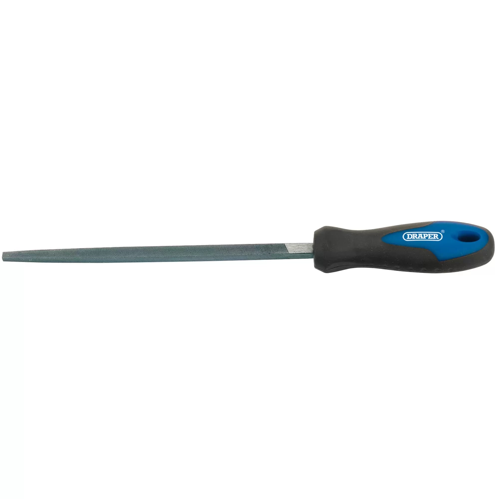 Draper Tools - 44956 - Soft Grip Engineers Square File and Handle, 200mm