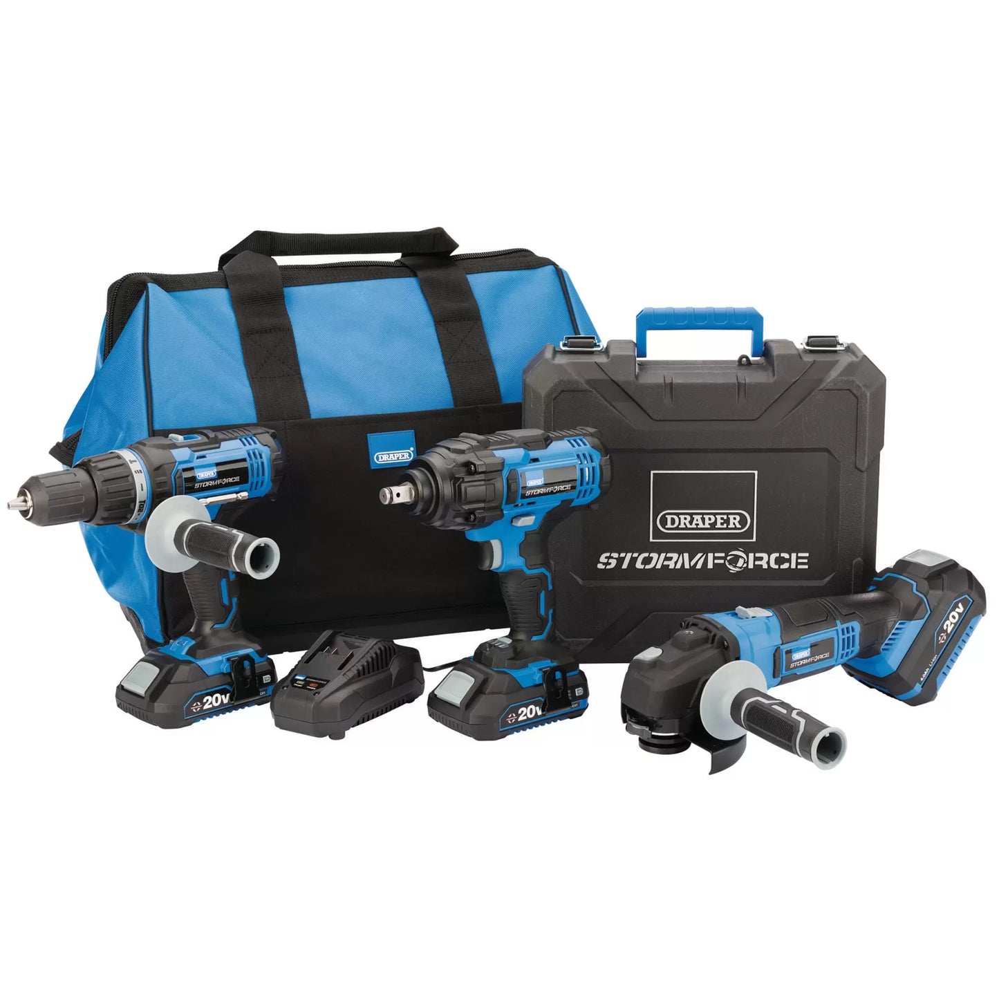 Draper Tools - 45499 - Draper Storm Force® 20V Cordless Mega Kit (8 Piece)