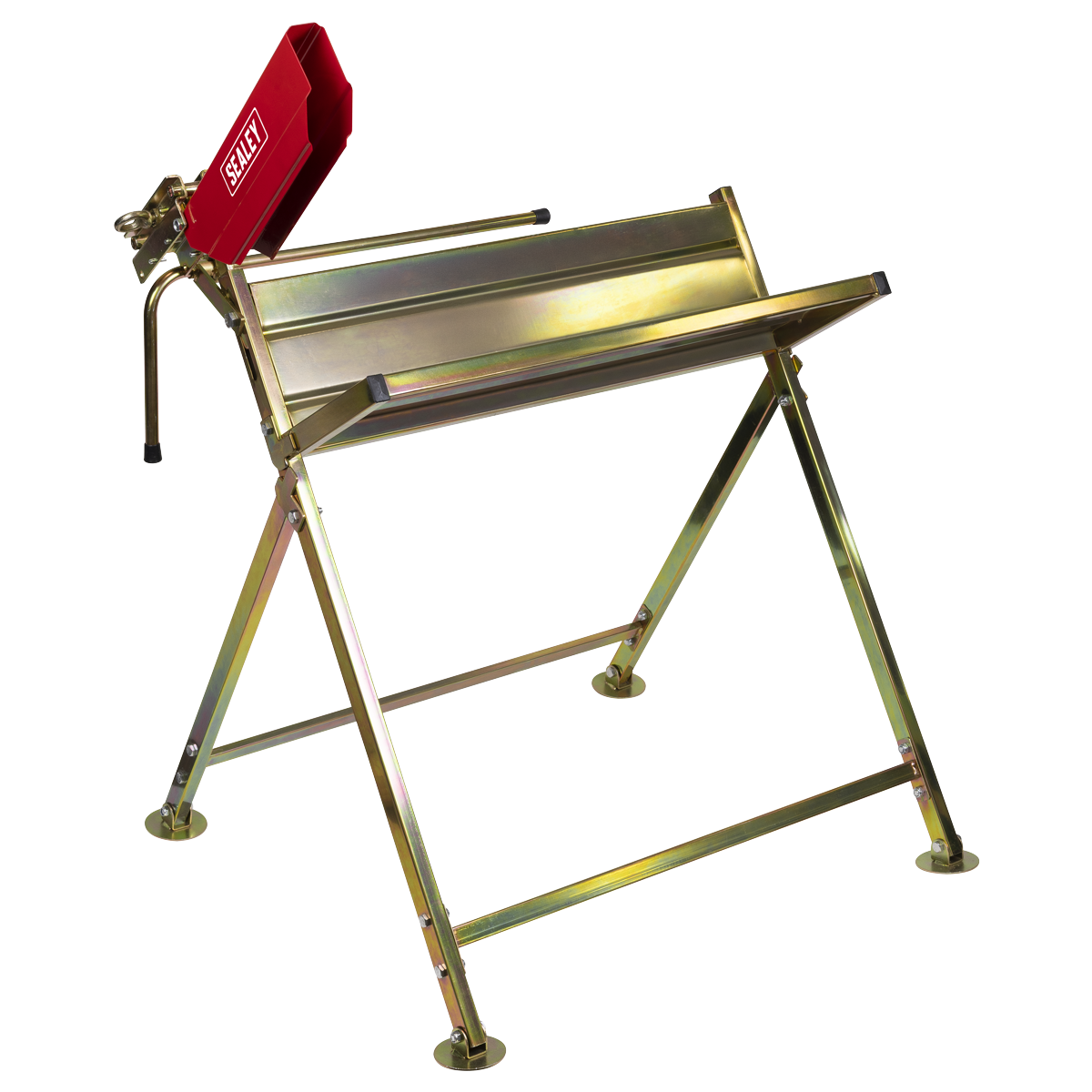 Heavy-Duty Sawhorse with Chainsaw Holder