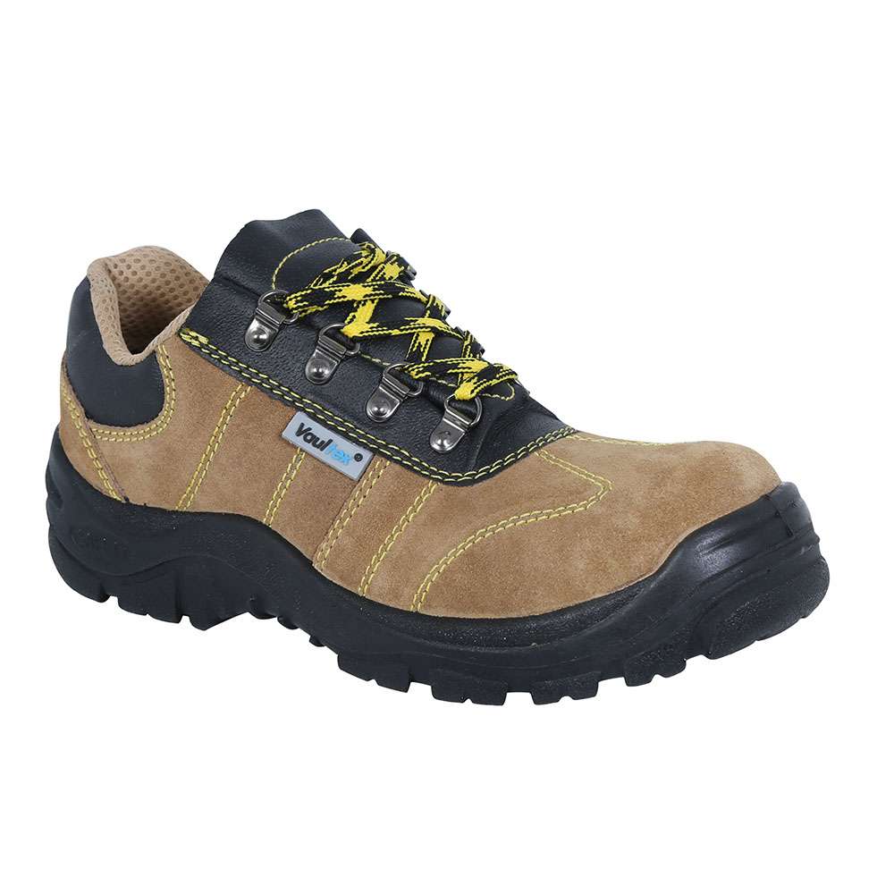 Vaultex NBI Suede Leather Steel Toe Safety Shoes, Light Brown, 39