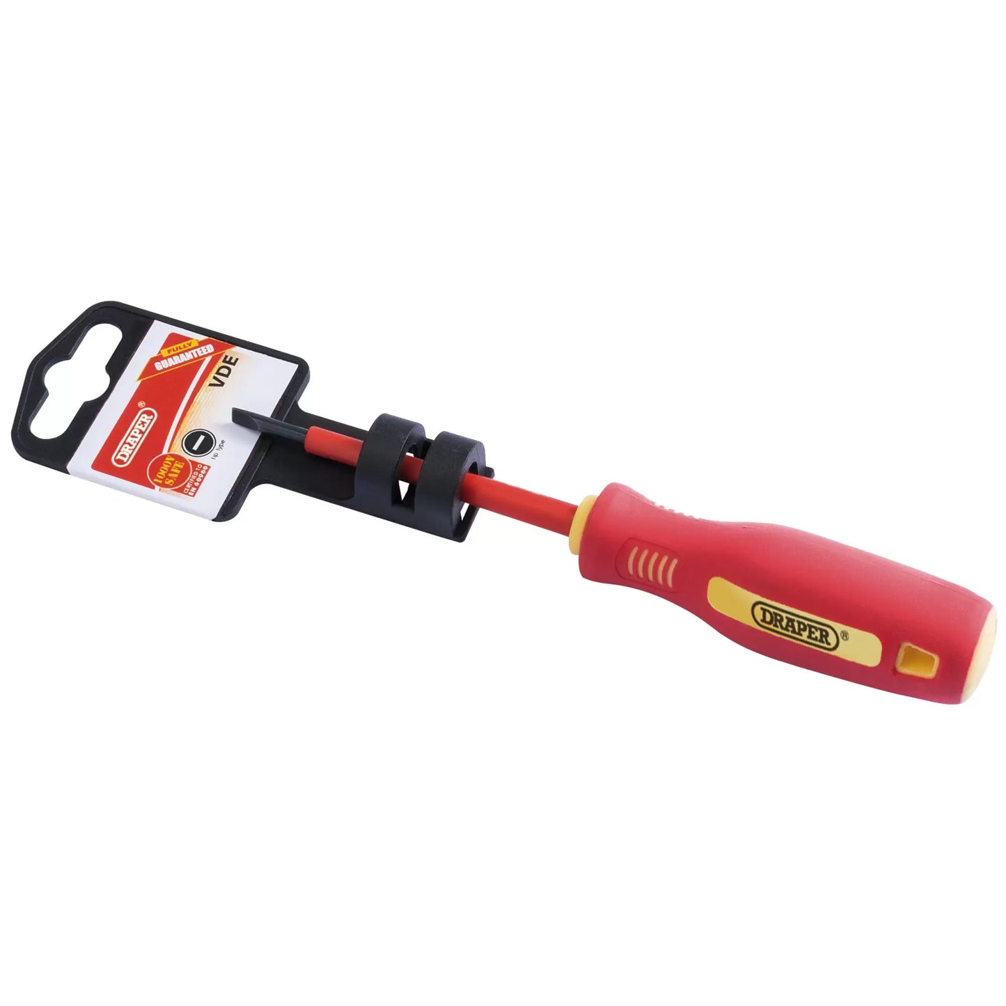 Draper Tools - 46515 - Fully Insulated Plain Slot Screwdriver, 2.5 x 75mm