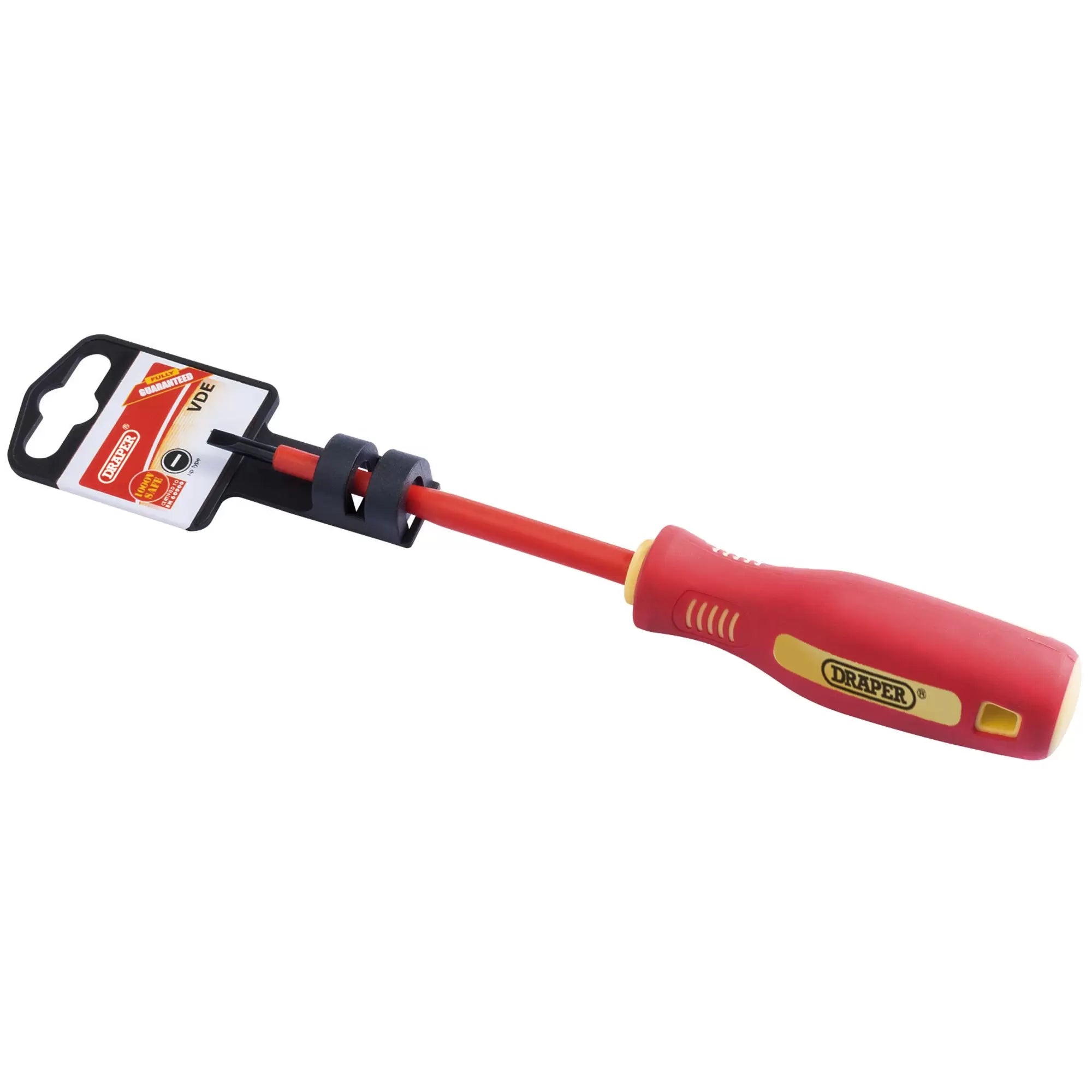 Draper Tools - 46517 - Fully Insulated Plain Slot Screwdriver, 4 x 100mm