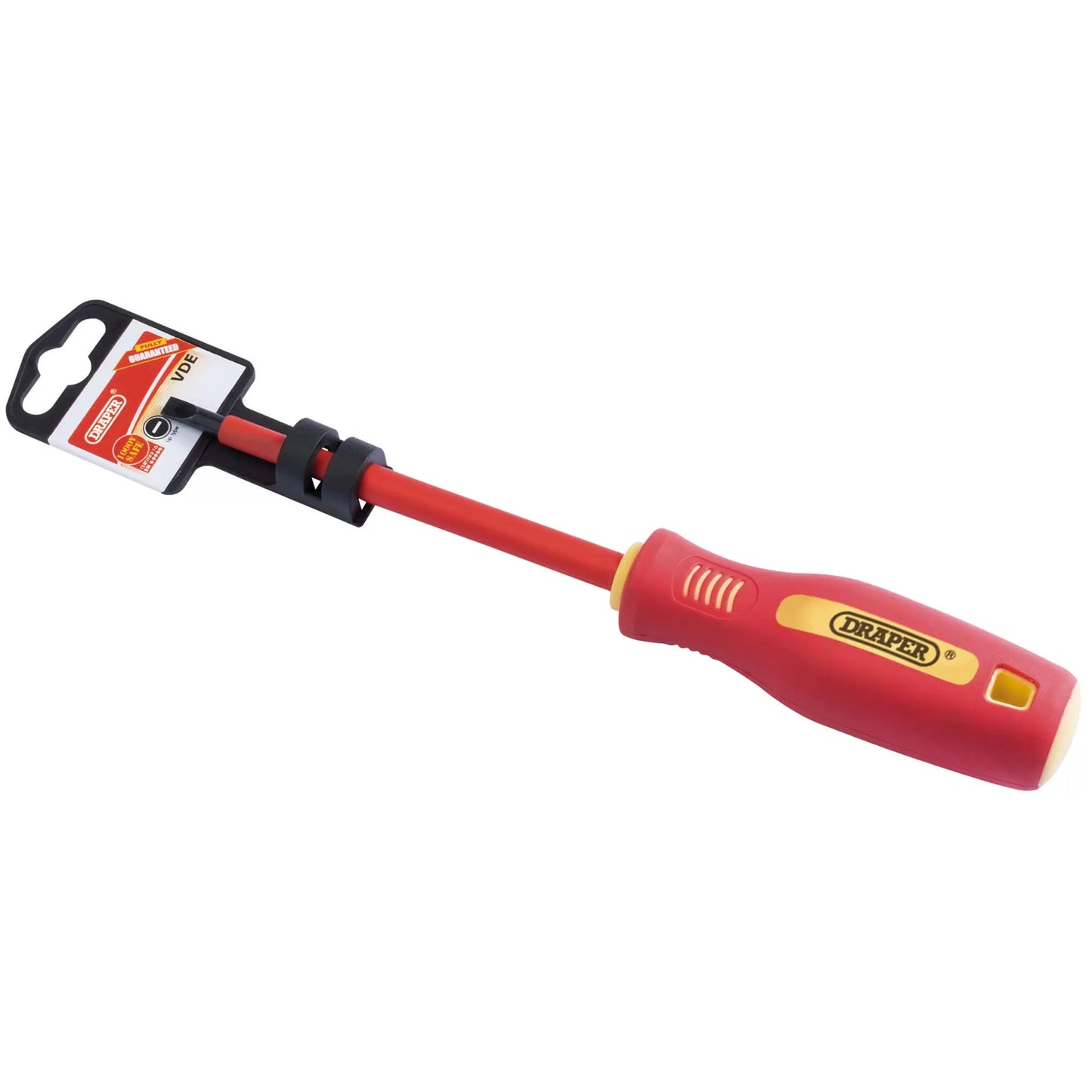 Draper Tools - 46518 - Fully Insulated Plain Slot Screwdriver, 5.5 x 125mm