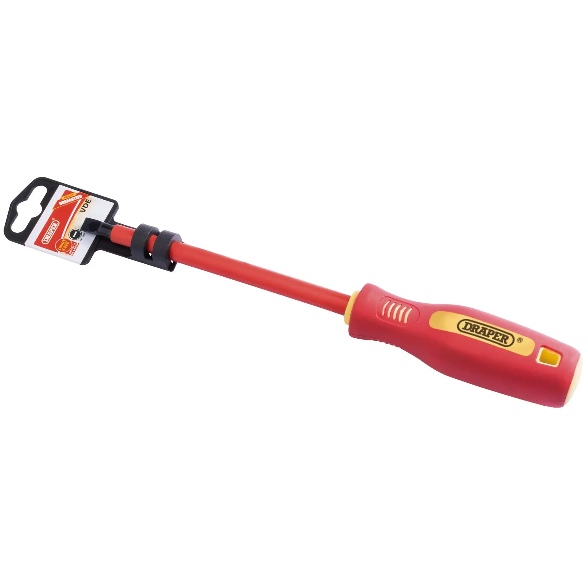Draper Tools - 46519 - Fully Insulated Plain Slot Screwdriver, 6.5 x 150mm