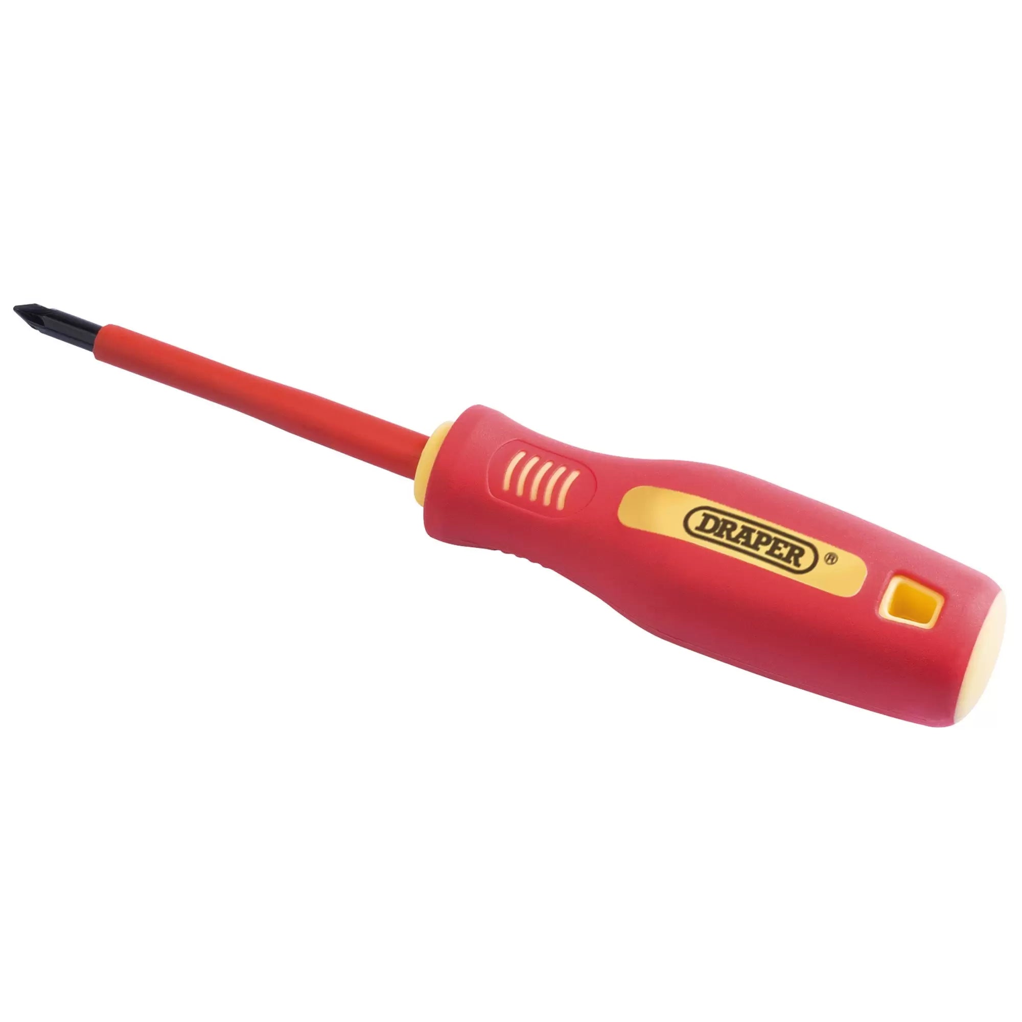 Draper Tools - 46531 - Fully Insulated Soft Grip Cross Slot Screwdriver, No.1 x 80mm (Sold Loose)