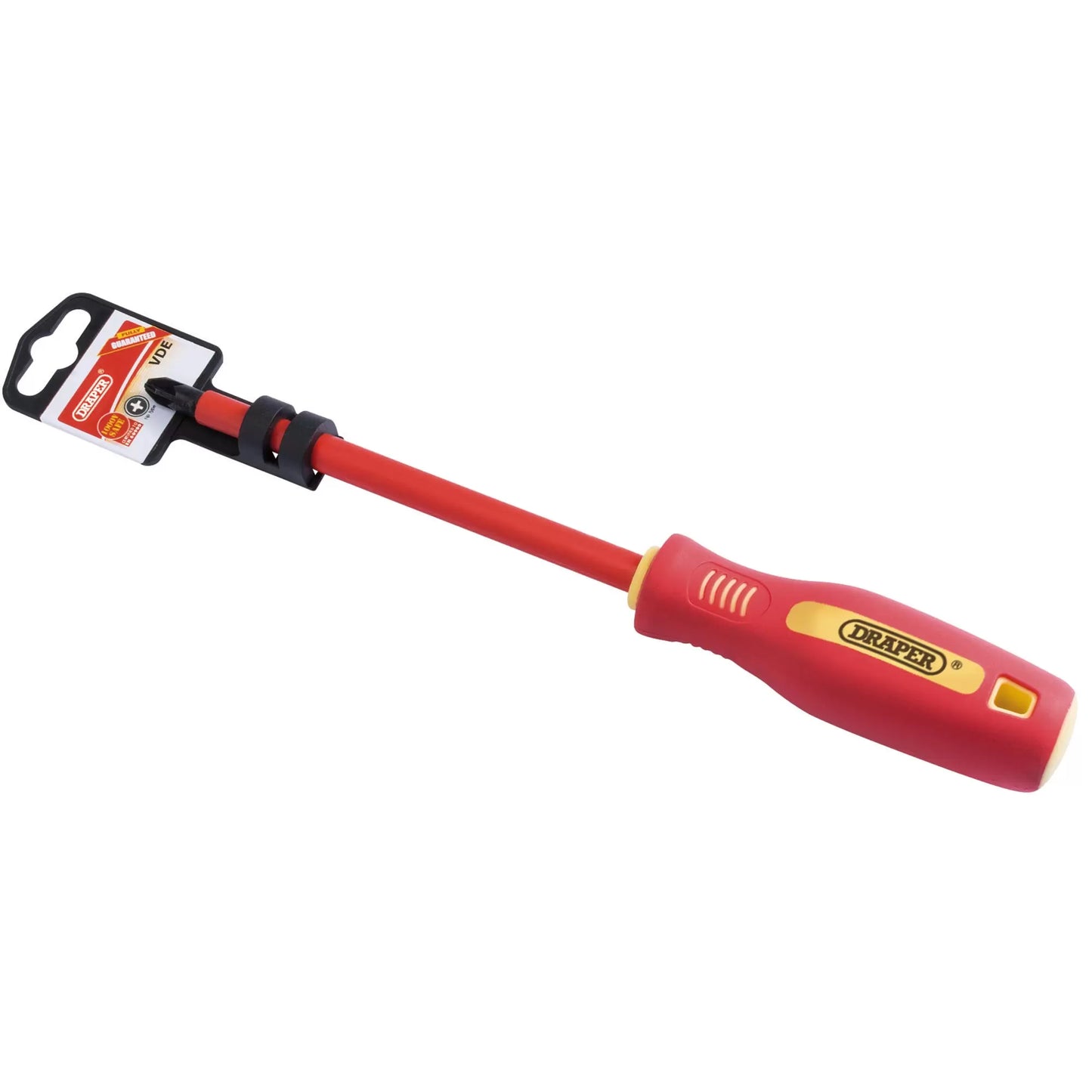 Draper Tools - 46535 - Fully Insulated Soft Grip PZ TYPE Screwdriver, No.3 x 150mm
