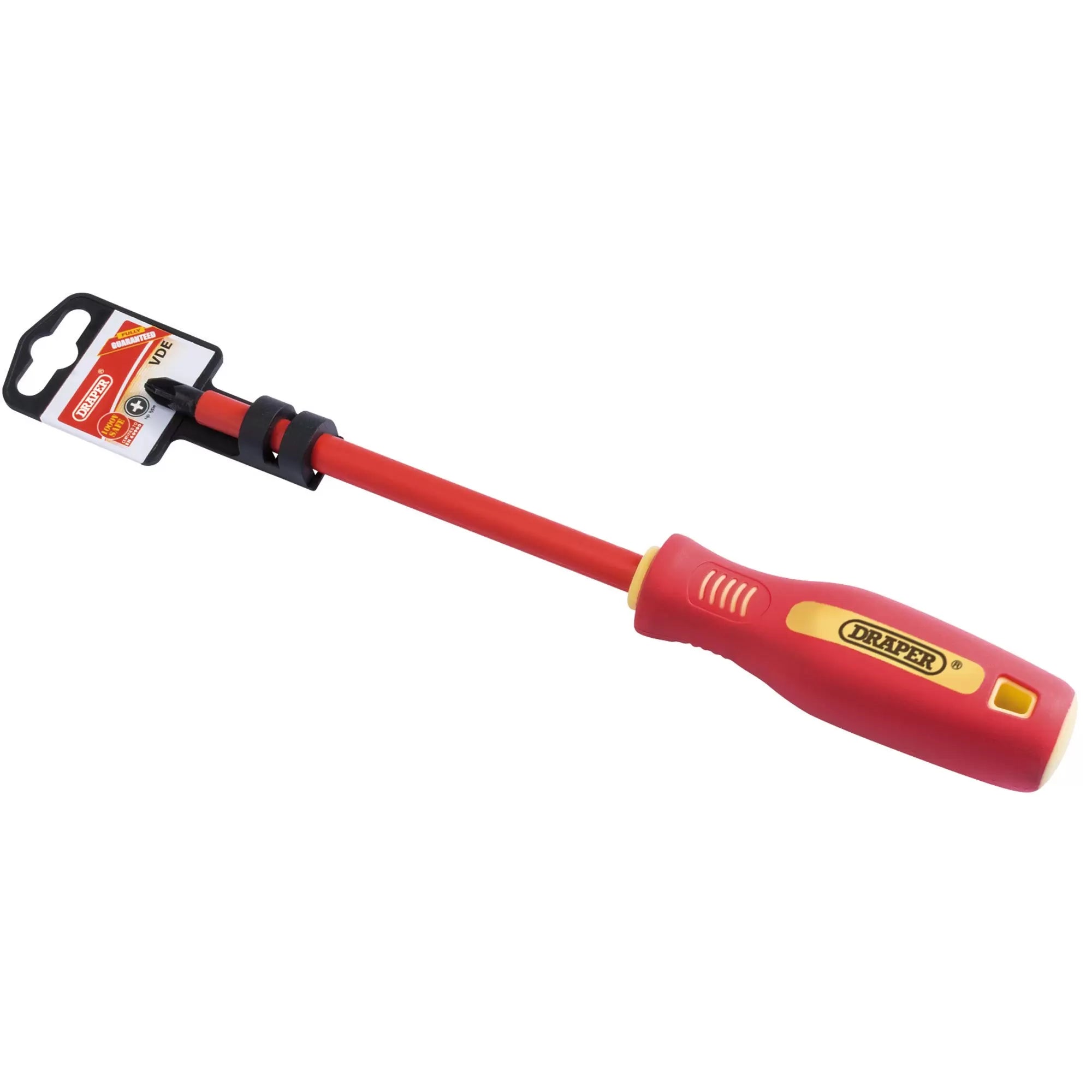 Draper Tools - 46535 - Fully Insulated Soft Grip PZ TYPE Screwdriver, No.3 x 150mm