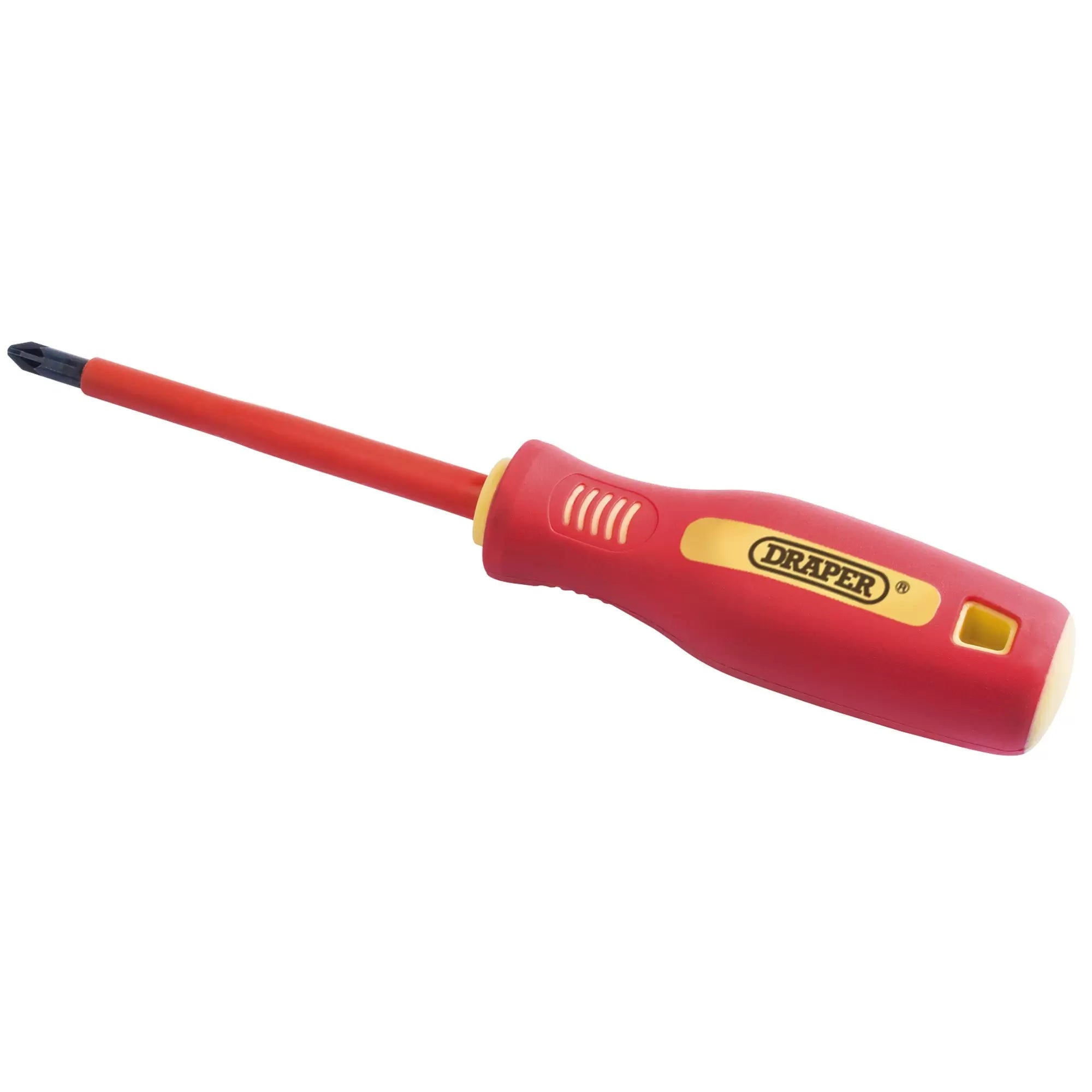 Draper Tools - 46537 - Fully Insulated Soft Grip PZ TYPE Screwdriver, No.2 x 100mm (sold loose)