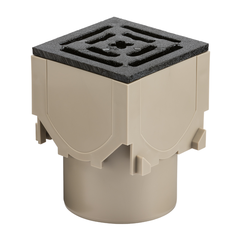 ACO RainDrain B125 Corner Unit With Cast Iron Heelguard Atec Grating
