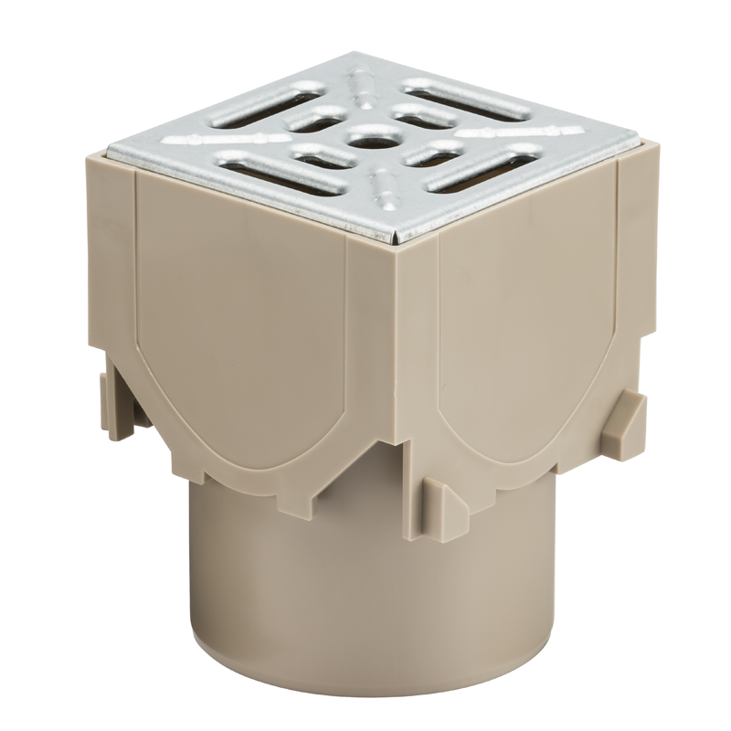 ACO RainDrain A15 Corner Unit With Galvanised Steel Grating