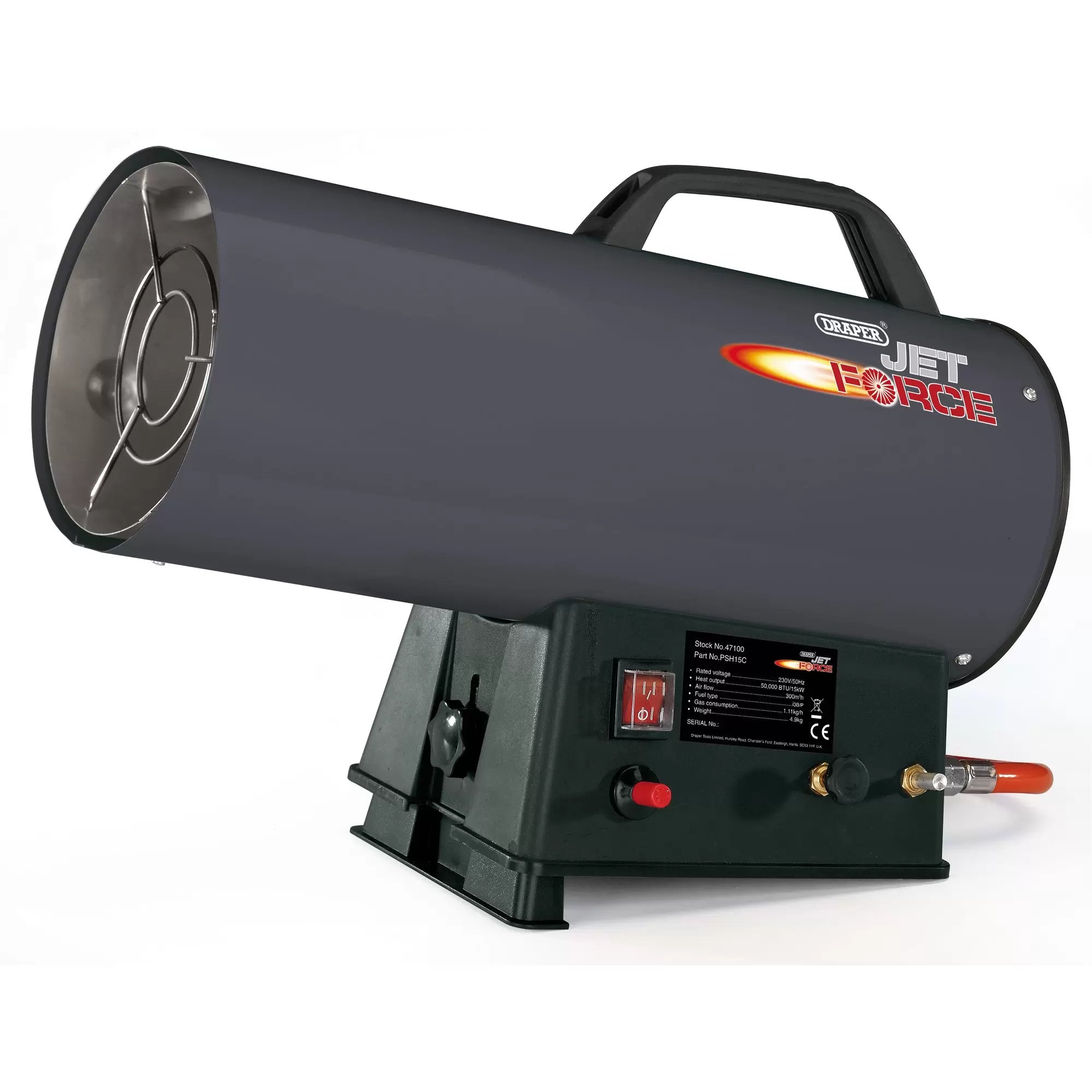 Draper Tools - 47100 - Jet Force Propane Space Heater, 50,000 BTU/15 kW