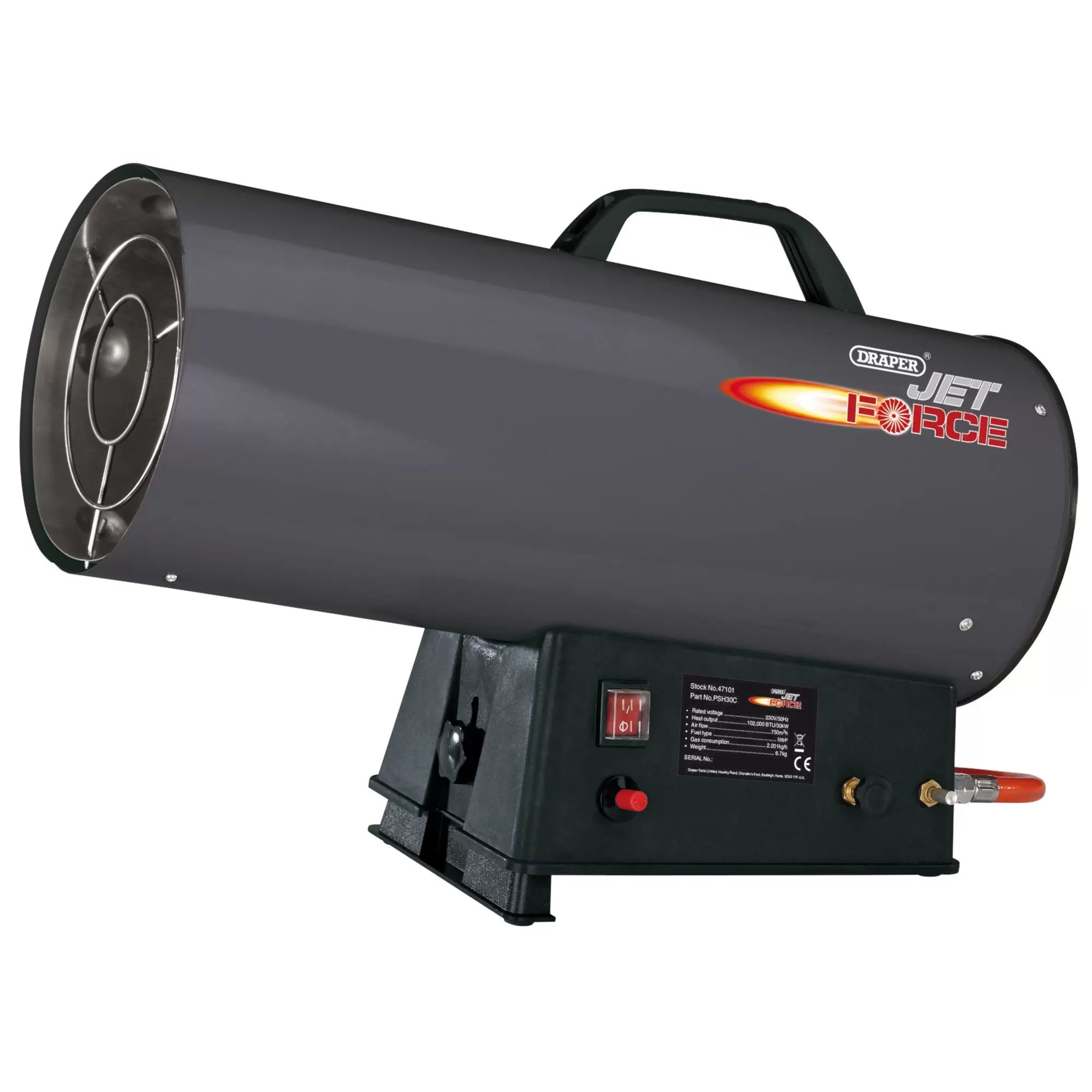 Draper Tools - 47101 - Jet Force Propane Space Heater, 102,000 BTU/30 kW