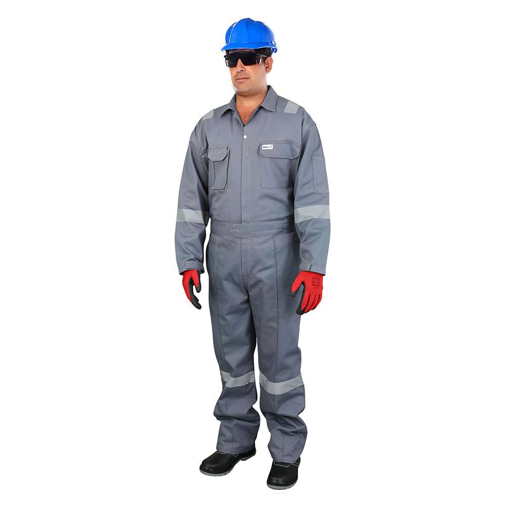 Vaultex TOP 260GSM Cotton Coverall , Grey, 2XL