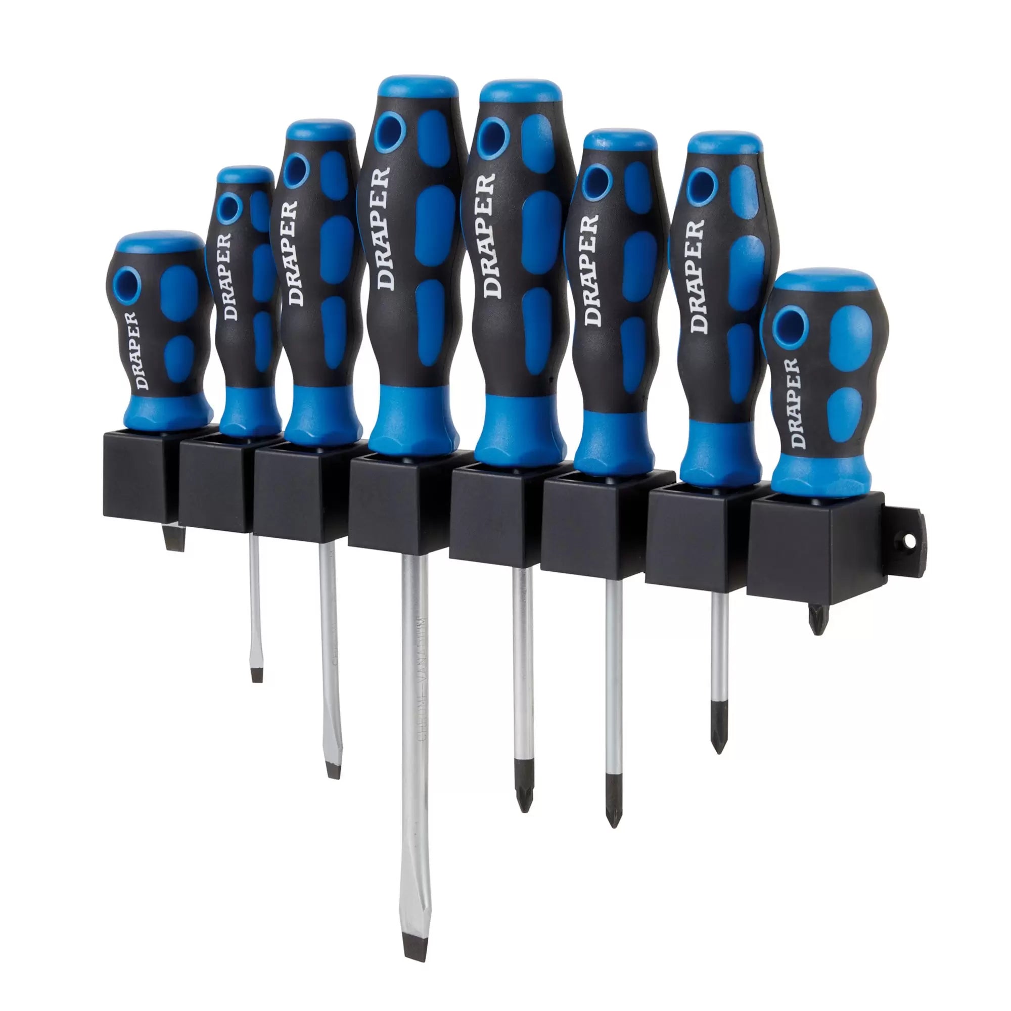 Draper Tools - 48933 - Soft Grip Screwdriver Set (8 Piece)