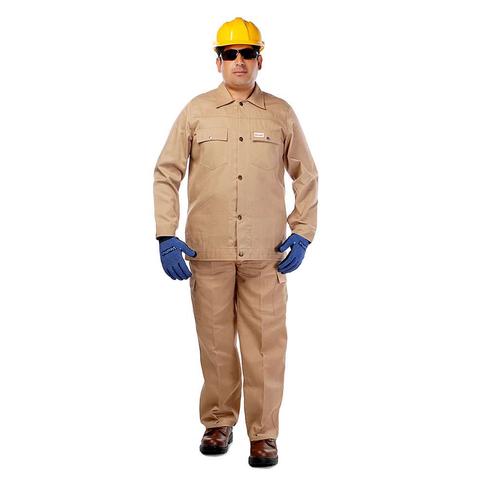 Vaultex CBV 190GSM Twill Pant & Shirt, Beige, 4XL