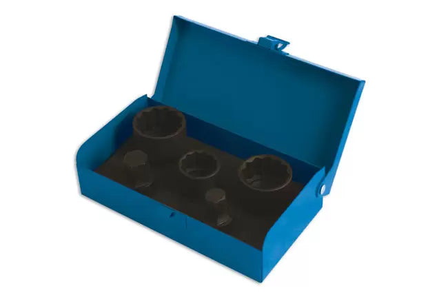 Laser - 4925 - Hub Nut Socket Set 1/2"D 5pc - for VAG