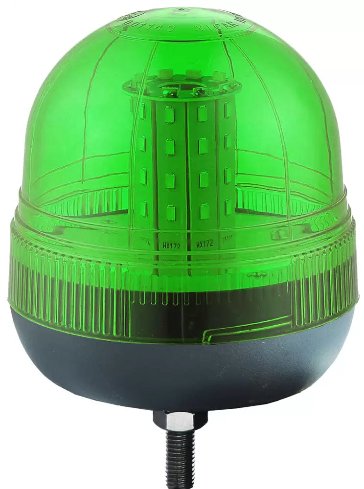 Durite 4-445-06 - Beacon LED R10 12/24 volt Green Single Bolt Fixing Pk1