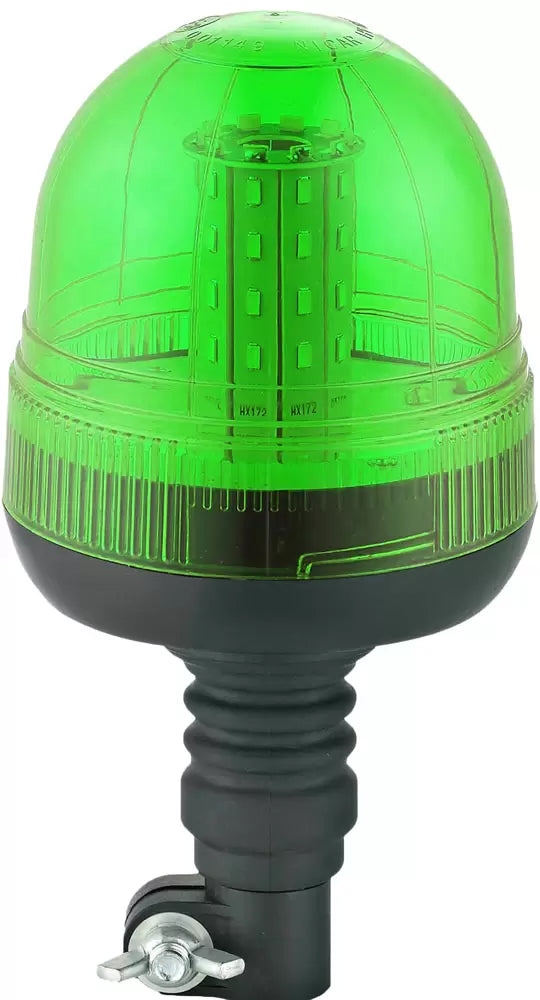 Durite 4-445-24 - Beacon LED R10 12/24 volt Green Flexi DIN Base Fixing Pk1