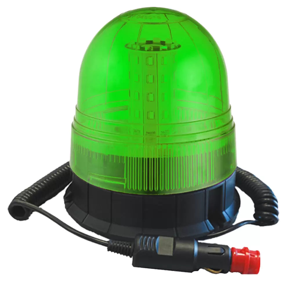 Durite 4-445-60 - Beacon LED R10 12/24 volt Green Magnetic Base Fixing Pk1