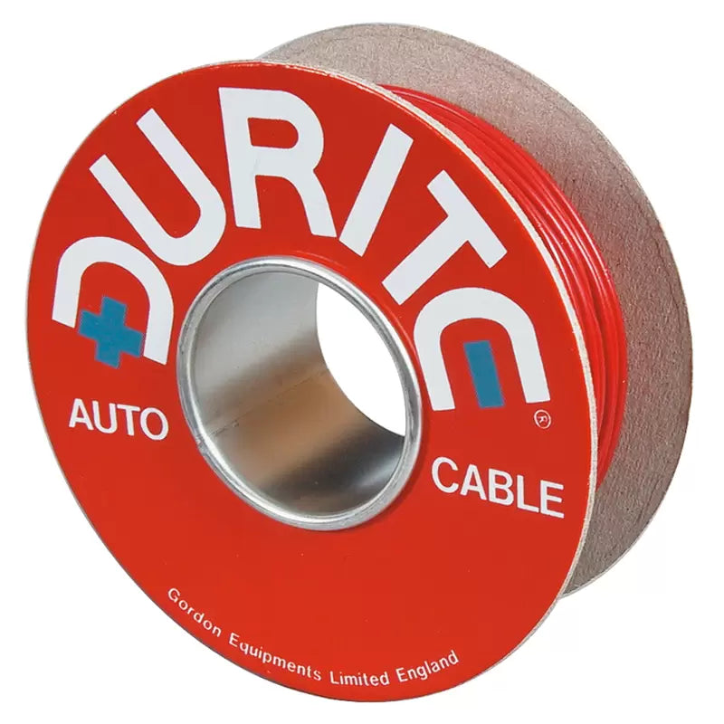 Durite 4-943-05 - Cable Single 28/0.30mm Red PVC 250M