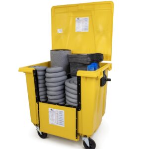Bunded Spill Pallet with weatherproof cover for 4 drums
